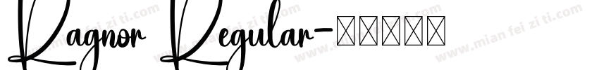 Ragnor Regular字体转换